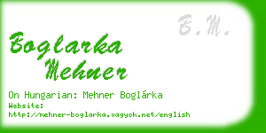 boglarka mehner business card